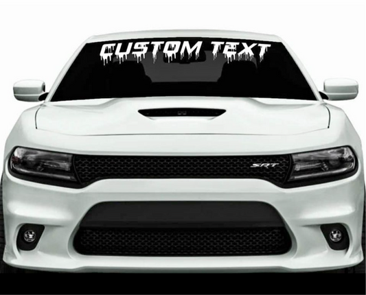 Customized Vinyl Windshield Banner